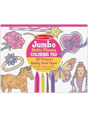 Mey İthalat Melissa & Doug Dev Boyama Kitabı, Pembe (14225)