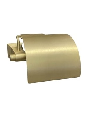 Mey İthalat System Bowlıne Kapaklı Tuvalet Kağıtlığı Mat Altın Renksiz BA1001 010 Bb, 92X95X157 Mm, Tek Ebat
