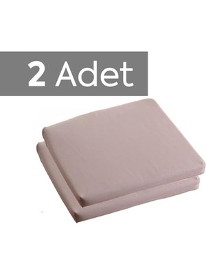Mey İthalat Sandalye Oturum Minderi Renkli 40X40X4 Bağcıklı Çıkarılabilir Kılıflı Çökme Yapmaz Açık Gri 2'li