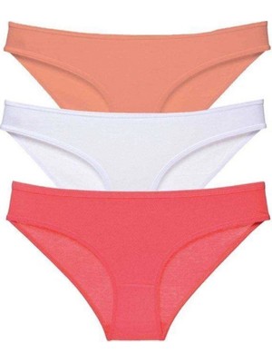 Pileli Store 3 Adet Süper Eko Set Likralı Kadın Slip Külot 545