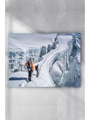 Mey İthalat PSTER3956 Karlı Dağ Manzara Poster (30X40 Cm)