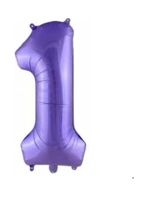 Mey İthalat Mor Rakam Folyo Balon, 1