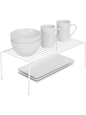 Mey İthalat Tel Organizer Dolap Depolama Rafı 22X40 cm Beyaz (6)