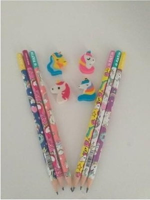 Mey İthalat Unicorn Desenli Kurşun Kalem Seti, 12'li