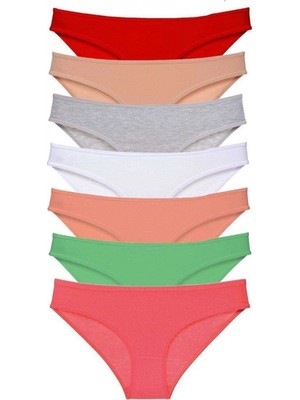 Pileli Store 7 Adet Süper Eko Set Likralı Kadın Slip Külot Set 8