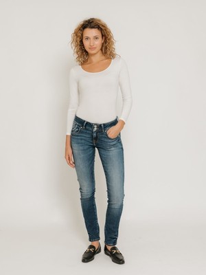LTB Molly Mıd Slım Fit Orta Bel Mid Indigo Jean Pantolon