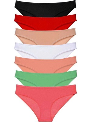 Pileli Store 7 Adet Süper Eko Set Likralı Kadın Slip Külot Set 5
