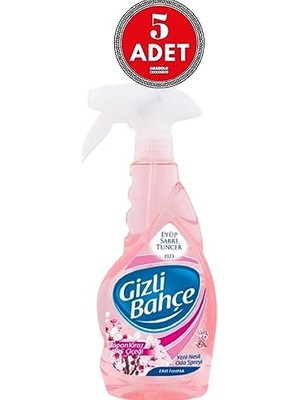 Mey İthalat Gizli Bahçe Oda Kokusu Japon Kiraz Çiçeği 500 ml x 5 Adet