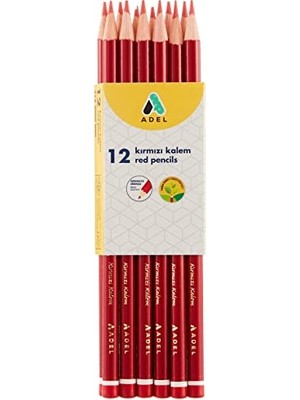 Mey İthalat Basic Kırmızı Kurşun Kalemler, Fsc, 12'li