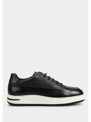 ProvoQ Siyah Deri Erkek Sneaker