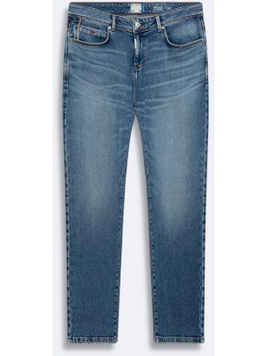 LTB New Louıs Dar Paça Düşük Bel Mid Indigo Jean Pantolon
