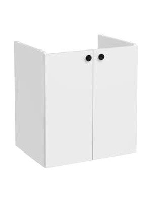 Mey İthalat Shift T20 81002 Kapaklı Lavabo Dolabı, Parlak Beyaz, 60 cm