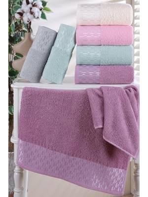 Mey İthalat Ilya 6'lı 50X90 cm Renkli El ve Yüz Havlu Seti