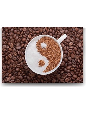 Mey İthalat Ying Yang Kahve Tablosu - 90X60 cm