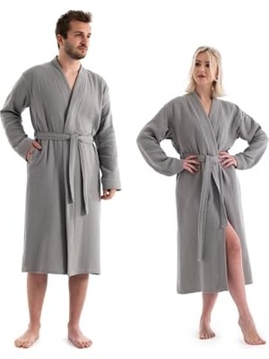 Mey İthalat Unisex Kimono Bornoz, 4 Kat Müslin