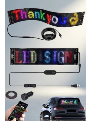 TKÇ Telefon Kontrollü LED Ekran 16X96 Cama Yapışan Panel