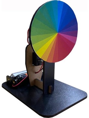 Mey İthalat Newton Renk Çarkı Yapım Deney Seti, 1 Adet, 12X7X10 cm