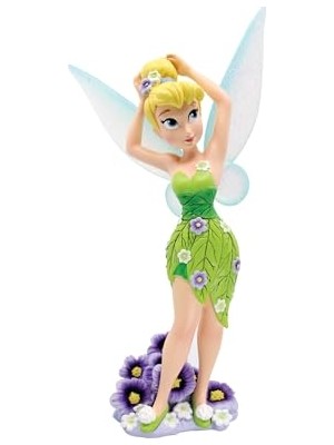 Mey İthalat Disney Showcase Botanical Tinker Bell Hercai Menekşe Heykelcik, 20.6 Cm, Çok Renkli