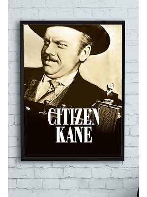 Mey İthalat (PSTER10561) Citizen Kane Film Afişi Çerçeveli Tablo 3 (50X70 Cm)