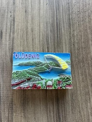 Mey İthalat Ölüdeniz Manzaralı Dekoratif Turistik Buzdolabı Magneti, El Yapımı, 3 Boyutlu