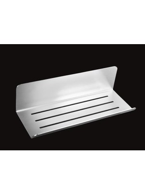Mey İthalat 24 cm Paslanmaz Çelik 304 Duş Rafı, Kendinden Yapışkanlı, Inox