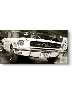 Mey İthalat 1967 Model Ford Mustang Otomobil Tablosu 100X50