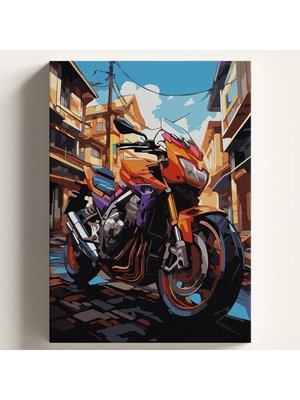 Mey İthalat 40X50 cm Çıtalı Ktmotor Temalı Sayılarla Boyama Kiti