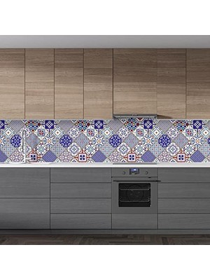 Mey İthalat Mutfak Tezgah Arası Fayans Kaplama Folyosu Seramik Karo 60 x 100