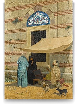 Mey İthalat Osman Hamdi Bey Arzuhalci Tablosu - 100X140 cm