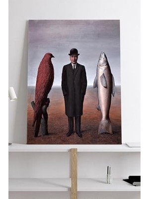 Mey İthalat (PSTER19053) The Presence Of Mind - Rene Magritte Sanatsal Kanvas Tablo 30 x 40