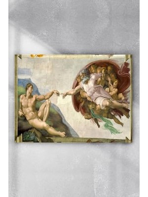 Mey İthalat PSTER2290 Michelangelo - Adem'in Yaratılışı Sanatsal Poster (60X90 Cm)