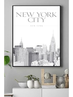 Mey İthalat PSTER17502 New York Manzara Kanvas Tablo 40 x 60