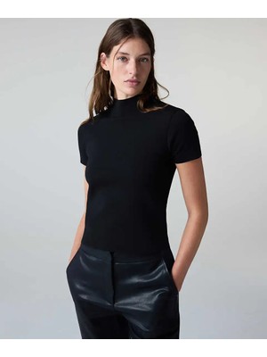 İpekyol Dik yaka basic triko IW6260050209001