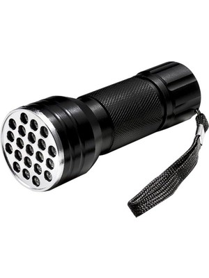 Mey İthalat Uv Fener 21 Led, Para Kontrol Ultraviyole Fener, Mor Işık