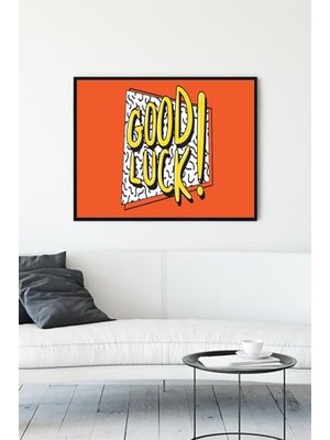 Mey İthalat (PSTER12599) Şans Good Luck Girişimcilik Çerçeveli Tablo (30 x 40 Cm)