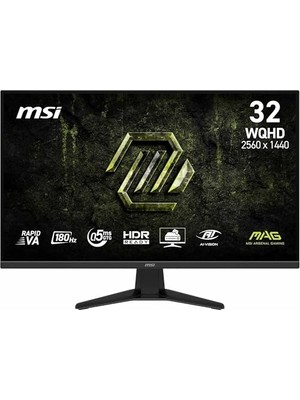 Mey İthalat 31.5" Mag 325QF E18V Gaming Monitör, Wqhd, 16:9 Flat, Rapid Va, 180Hz, 0.5ms, Adaptive-Sync