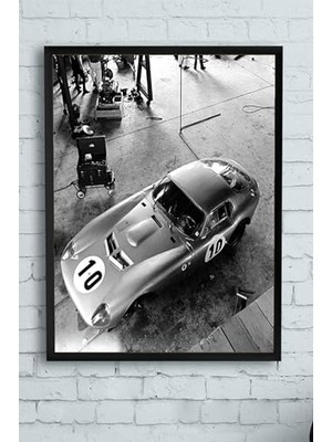 Mey İthalat PSTER13247 Shelby Cobra Daytona Coupe Araba Çerçeveli Tablo (40X50 Cm)