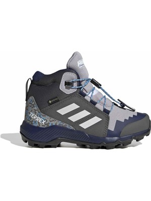 AKK1755 Adidas Terrex Mıd Gtx Mınecraft K Çocuk Bot ve Çizme Antrasit
