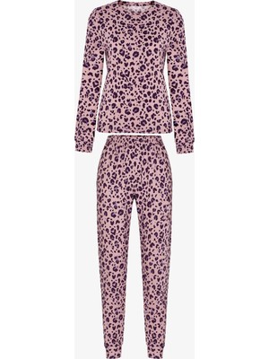 Penti Lila Midnight Mood Pantolon Uzun Kollu Pijama Takımı