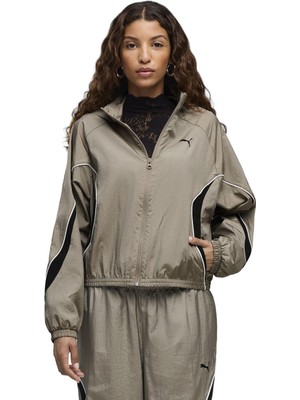 P694049 Puma Sport Woven Jacket Kadın Ceket Haki
