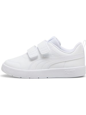 P397642 Puma Courtflex V3 V Ps Çocuk Spor Ayakkabı Beyaz