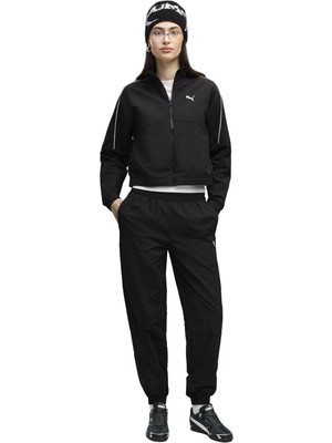 P694002 Puma Woven Suit cl Kadın Eşofman Takımı Siyah