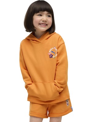 P637624 Puma x Dora Hoodie Çocuk Sweatshirt Turuncu