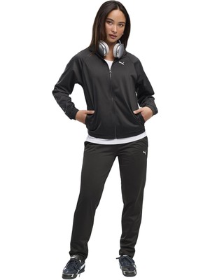 P693998 Puma Poly Suit Op Kadın Eşofman Takımı Siyah