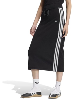AKS9373 Adidas Knıt Skırt Kadın Elbise - Etek Siyah