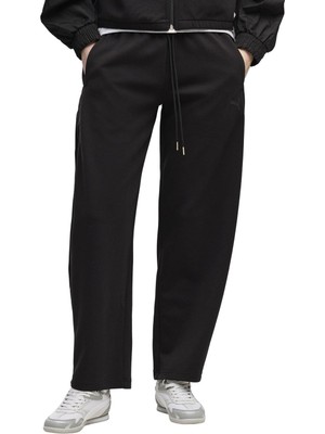 P694024 Puma Her Barrel Leg Pants Kadın Eşofman Altı Siyah