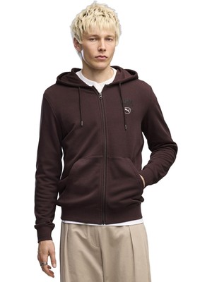 P694303 Puma Class Full-Zip Hoodie Erkek Ceket Kahve
