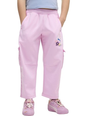 P637636 Puma x Dora T7 Barrel Pants Çocuk Eşofman Altı Pembe