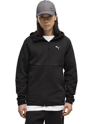 P693951 Puma Tech Full-Zip Hoodie Erkek Ceket Siyah