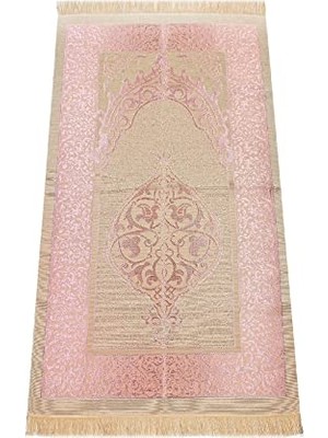 Mey İthalat Açık Renk Osmanlı Tafta Seccade, 0210, Pembe